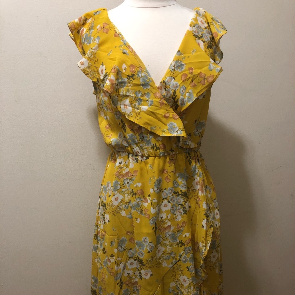 Socialite faux wrap dress